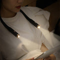 Hands-free neck reading light for reading in bed